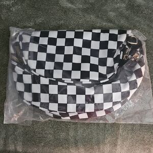 Checkered Black and White Bag